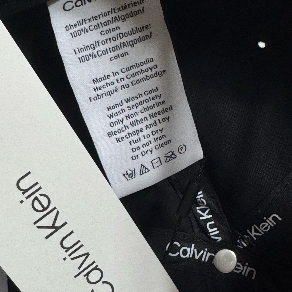 Calvin Klein Black Baseball Cap - Picture 7 of 7